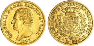 Italie - Carlo Felice (1821-1831) - 20 lire 1828 (Turin) Italie - Carlo Felice (1821-1831) - 20 lire 1828 (Turin)