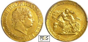 Grande-Bretagne - George III (1760-1820) - Souverain 1820 Grande-Bretagne - George III (1760-1820) - Souverain 1820