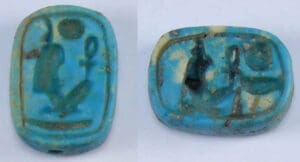 Egypte - Basse époque - Scarabée en fritte - 633-332 av. J.-C. - (26-30ème dynastie)