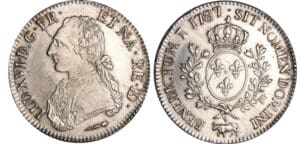 Louis XVI (1774-1792) - Ecu de Béarn aux branches d’olivier - 1787 (Pau) Louis XVI (1774-1792) - Ecu de Béarn aux branches d’olivier - 1787 (Pau)