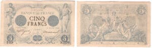 5 francs (noir) - Type 1871 - 1872 décembre