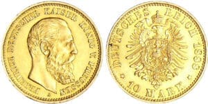 Allemagne - Prusse - Friedrich III (1888) - 10 mark 1888 A Allemagne - Prusse - Friedrich III (1888) - 10 mark 1888 A