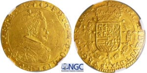 Belgique - Philippe IV d'Espagne (1621-1665) - Flandres - 2 souverains d'or 1647 (Bruges) Belgique - Philippe IV d'Espagne (1621-1665) - Flandres - 2 souverains d'or 1647 (Bruges)