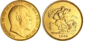 Grande Bretagne - Edward VII (1901-1910) - 5 pounds 1902 Grande Bretagne - Edward VII (1901-1910) - 5 pounds 1902