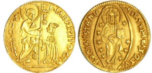 Grèce - Rhodes - Fabrice del Carretto (1513-1521) 1 sequin