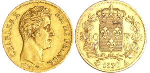 Charles X (1824-1830) - 40 francs 2ème type 1830 A (Paris) Charles X (1824-1830) - 40 francs 2ème type 1830 A (Paris)