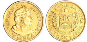 Pérou - 1/2 libra 1904 (Lima)