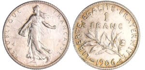 Troisième république (1871-1940) - 1 franc Semeuse 1906