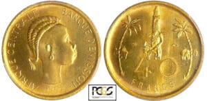 Afrique équatoriale Française - Epreuve de R. Joly - 40 francs (1958)