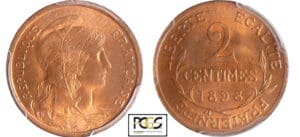 Troisième République (1871-1940) - 2 centimes Dupuis - 1898 Troisième République (1871-1940) - 2 centimes Dupuis - 1898