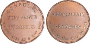 Consulat (1799-1804) - Médaille - Révolution Française Consulat (1799-1804) - Médaille - Révolution Française