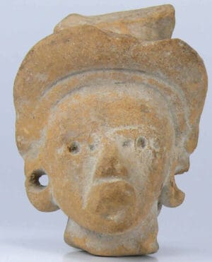 Précolombien - Maya - Tolita (Equateur) - Buste en terre cuite - 5ème siècle ap. J.-C