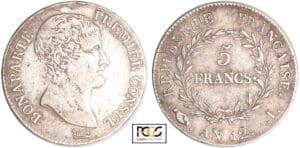 Bonaparte premier consul (1799-1804) - 5 francs An 12 I (Limoges) Bonaparte premier consul (1799-1804) - 5 francs An 12 I (Limoges)