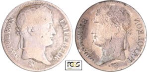 Napoléon 1er (1804-1814) - 5 francs revers empire frappe incuse Napoléon 1er (1804-1814) - 5 francs revers empire frappe incuse