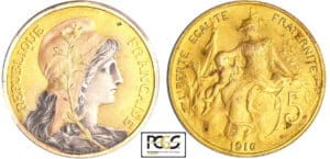 Troisième république (1871-1940) - 5 centimes Dupuis 1916 * tricolore