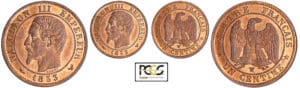 Napoléon III (1852-1870) - 1 centime tête nue 1853 W (Lille)