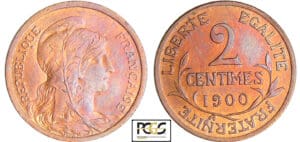 Troisième République (1871-1940) - 2 centimes Dupuis 1900 Troisième République (1871-1940) - 2 centimes Dupuis 1900