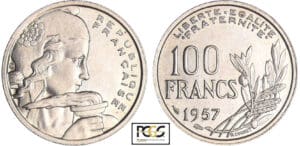 Quatrième république (1947-1959) - 100 francs Cochet 1957