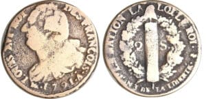 Saint-Dominque - 2 sous 1791 A