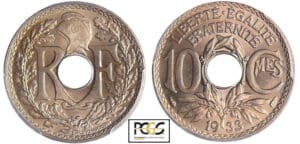 Troisième République (1871-1940) - 10 centimes Lindauer 1933