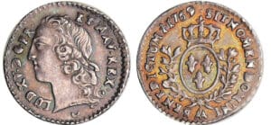Louis XV (1715-1774) - 1/20 d'écu au bandeau - 1769 AA (Metz)