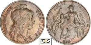 Troisième république (1871-1940) - 10 centimes Dupuis 1909