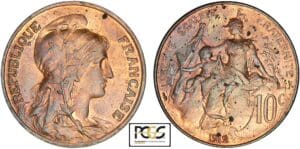 Troisième république (1871-1940) - 10 centimes Dupuis 1912