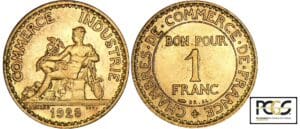 Troisième république (1871-1940) - 1 franc Chambre de commerce 1923 Troisième république (1871-1940) - 1 franc Chambre de commerce 1923