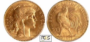 Troisième république (1871-1940) - 20 francs Marianne 1907 A (Paris) Troisième république (1871-1940) - 20 francs Marianne 1907 A (Paris)