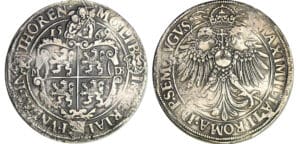 Pays-Bas - Thorn, Abdij - Margaretha van Brederode (1557-1577) - Rijksdaalder 1569 MDB Pays-Bas - Thorn, Abdij - Margaretha van Brederode (1557-1577) - Rijksdaalder 1569 MDB