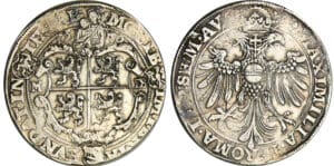 Pays-Bas - Thorn, Abdij - Margaretha van Brederode (1557-1577) - Rijksdaalder 1570 MDB Pays-Bas - Thorn, Abdij - Margaretha van Brederode (1557-1577) - Rijksdaalder 1570 MDB