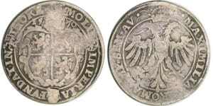 Pays-Bas - Thorn, Abdij - Margaretha van Brederode (1557-1577) - Rijksdaalder 1570 MDB Pays-Bas - Thorn, Abdij - Margaretha van Brederode (1557-1577) - Rijksdaalder 1570 MDB
