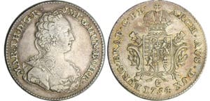 Pays-Bas - Maria-Theresia (1740-1780) - 1/2 ducaton 1754 (Anvers) Pays-Bas - Maria-Theresia (1740-1780) - 1/2 ducaton 1754 (Anvers)