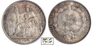 Indochine - 20 cent 1895 A Indochine - 20 cent 1895 A