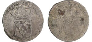 Louis XIV (1643-1715) - 15 deniers ou quinzain - 1694 S (Reims) Louis XIV (1643-1715) - 15 deniers ou quinzain - 1694 S (Reims)