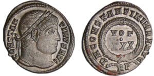 Constantin 1er - Nummus (Rome)
