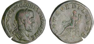 Pupien - Sesterce (238, Rome) - La Concorde Pupien - Sesterce (238, Rome) - La Concorde