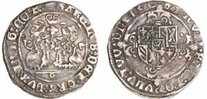 Brabant - Charles Le Téméraire - Double briquet 1475 (Anvers) Brabant - Charles Le Téméraire - Double briquet 1475 (Anvers)
