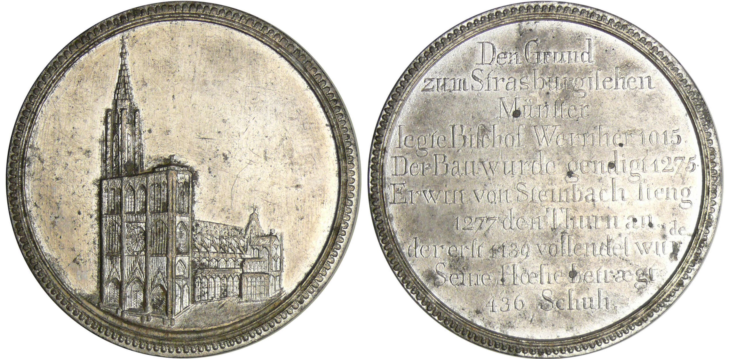 Napoléon Ier (1804-1815) - Médaille - Cathédrale de Strasbourg Napoléon Ier (1804-1815) - Médaille - Cathédrale de Strasbourg