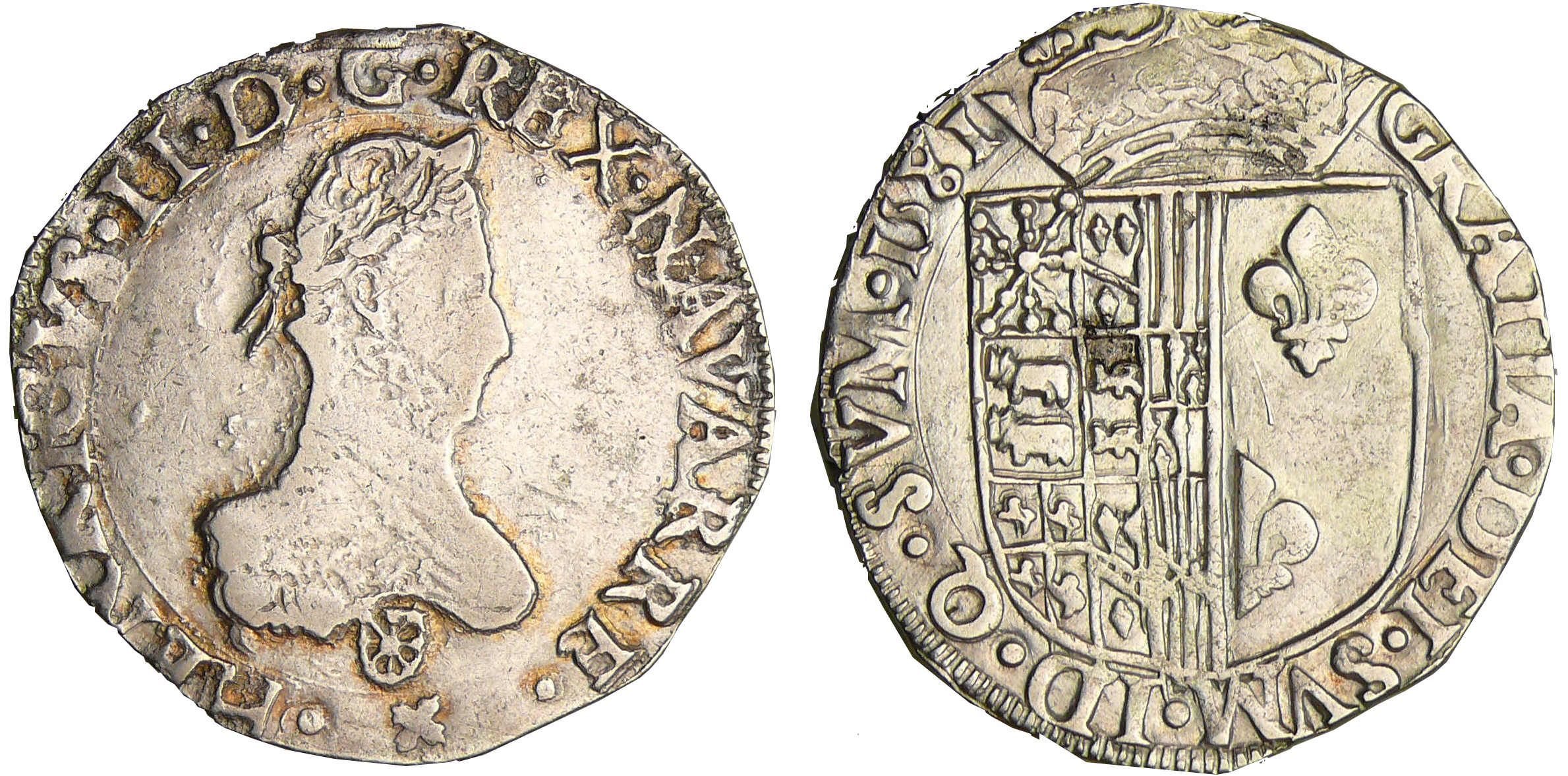 Navarre - Henri III de Navarre, II de Béarn - Franc 1581 (Saint-Palais) Navarre - Henri III de Navarre, II de Béarn - Franc 1581 (Saint-Palais)