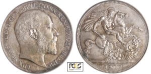 Grande-Bretagne - Edward VII (1901-1910) - Crown 1902 flan mat
