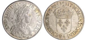 Louis XIV (1643-1715) - Ecu à la mèche longue - 1651 A (Paris) Louis XIV (1643-1715) - Ecu à la mèche longue - 1651 A (Paris)