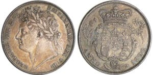 Grande-Bretagne - George IV (1820-1830) - 1/2 crow 1820