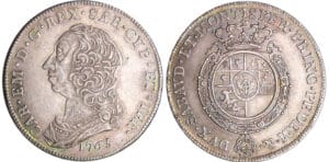 Italie - Carlo Emanuele III (1730-1773) - Scudo de 6 lire 1765
