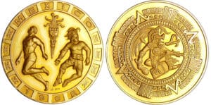 Mexique - Médaille en or des jeux olympiques de Mexico 1969 Mexique - Médaille en or des jeux olympiques de Mexico 1969