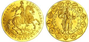 Autriche - Tyrol - Ferdinand-Charles - 2 ducats, refrappe, 1642-1963 (Vienne) Autriche - Tyrol - Ferdinand-Charles - 2 ducats, refrappe, 1642-1963 (Vienne)