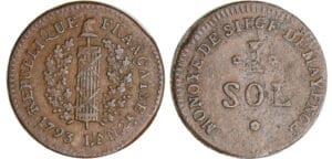 Allemagne - Siège de Mayence - 1 sol 1793