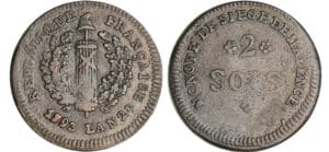Allemagne - Siège de Mayence - 2 sols 1793