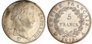 Napoléon 1er (1804-1814) - 5 francs revers empire 1813 A (Paris)