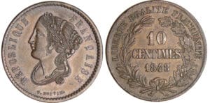 Deuxième république (1848-1852) - 10 centimes concours de Boivin 1848